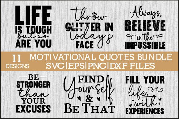 Download Inspirational SVG Quotes Bundle - Premium Resources